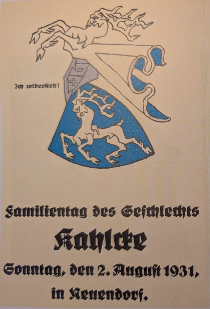 Einladung 1931
